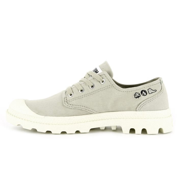 Palladium Pampa OX Organic II Oxford Schoenen Dames Lichtgroen | NL 40IVXTR